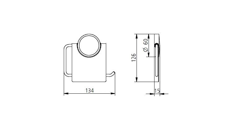 SAM projekt Toilettenpapier/Bügelpapierhalter Nr.2092520010