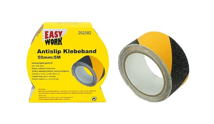 Easy Work Antislip Klebeband 50 mm:5 m schwarz/gelb 262582