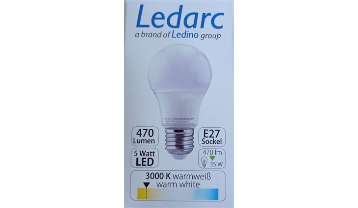 Ledino Ledarc LED Lampe 5W E27 10-er 50610053001020