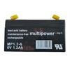 . Multipower Blei-Akku MP1,2-6 Pb 6V / 1,2Ah Faston