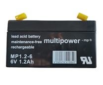 . Multipower Blei-Akku MP1,2-6 Pb 6V / 1,2Ah Faston